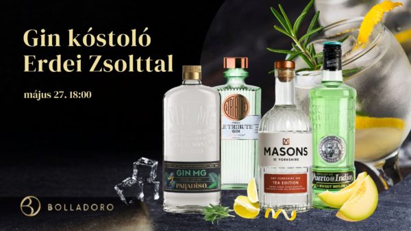 Gin kóstoló Erdei Zsolttal <br>2025. május 27.