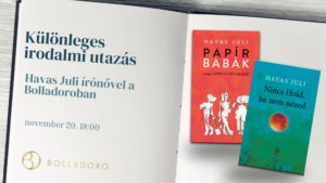 Havas Juli írónő a Bolladoróban <br> 2025. november 20. 18:00